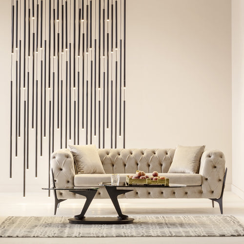 Kare Design Hanglamp Living Vegas Deluxe LED zwart