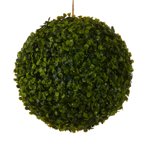 Mica Decorations Buxus Bol Kunstplant voor Buiten Hangend - Ø28 cm - Groen
