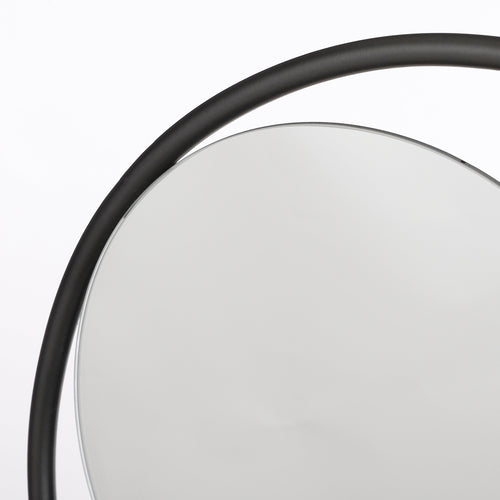 Mica Decorations Phoenix Wandspiegel - B11 x Ø39 cm - Metaal - Zwart - vtwonen shop