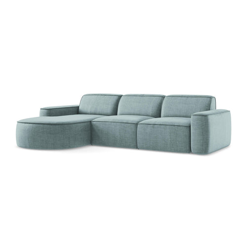 LaMiaSofa hoekbank links Melissa - textuurstof - jeans - 284x166x70