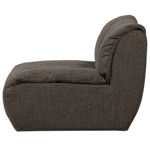 WOOOD 1-zits element Baggy - Geweven Stof - Warmgrijs - 81x91x101 - vtwonen shop