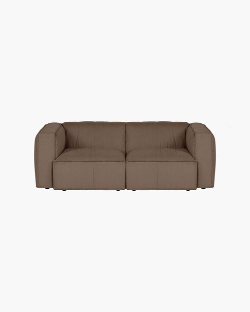 noo.ma Lobi 2-zits sofa - Mocha Brown corduroy, soft zitcomfort, 199x97,5x73,5 cm