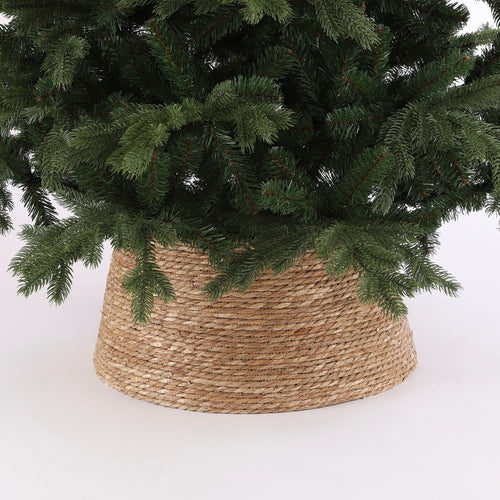 House of Seasons Kerstboomrok - H26 x Ø50 cm - Zeegras - Naturel Bruin - vtwonen shop