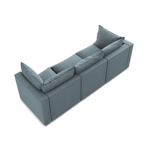 LaMiaSofa 3-zits bank Ravenna - bouclé - jeans - 255x90x77