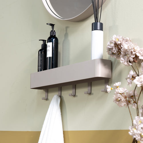 Spinder Design kapstok Dax Play 5 - Silky Taupe - 5 haken