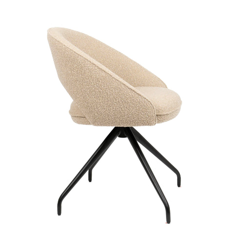 HelloChair eetkamerstoel HC07 Dinny - spinpoot beige - cloud beige - vtwonen shop