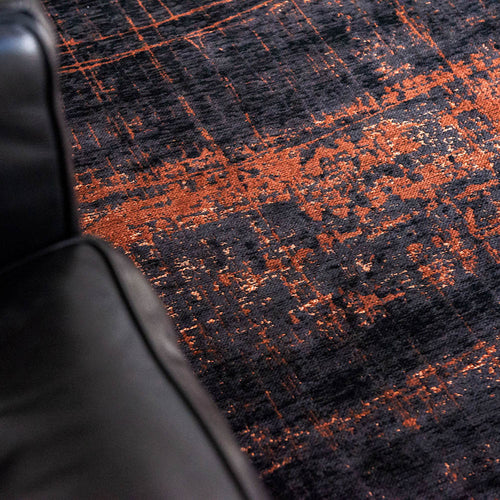 Louis De Poortere binnen & buiten machinewasbaar vloerkleed Mad Men Griff van 70% gerecycled PET - zwart - 290x290cm