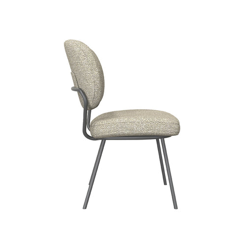 LABEL51 Eetkamerstoel Singapore - Naturel/Zwart - Set van 2 - vtwonen shop