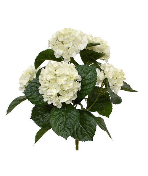 Maxifleur Hortensia kunstplant 40cm - creme