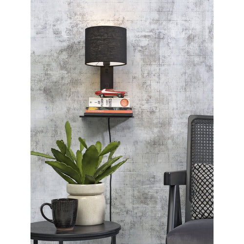 GOOD&MOJO wandlamp Andes - zwart - 19x24x36cm - vtwonen shop