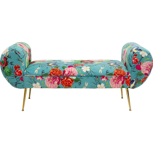 Kare Design Bank Trono Flower Fever blauw