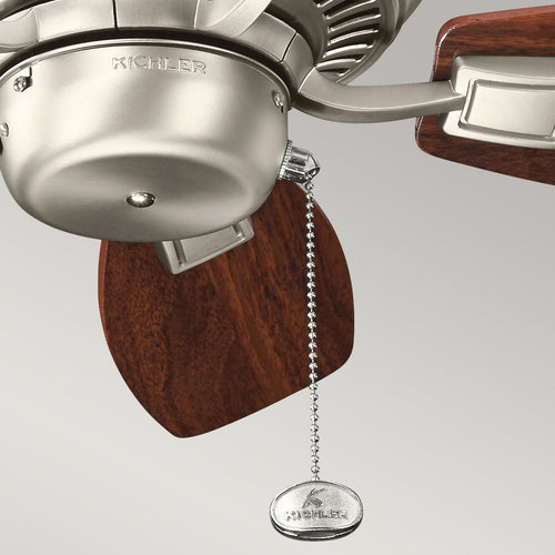 76 cm Deckenventilator mit Zugkette, gebürstetes Nickel