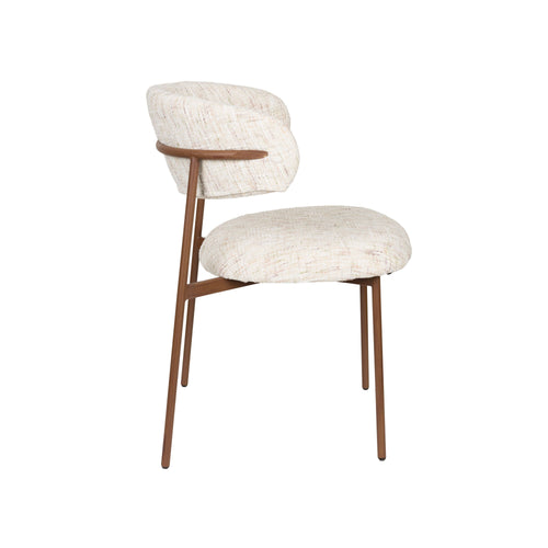 Housecraft Living Claes Eetkamerstoelen Gemêleerd Off-White - Set van 6