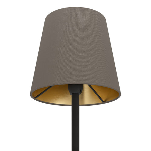 EGLO vloerlamp Fiorana - e14 - hoogte 140,5 cm - zwart/cappucino/goud