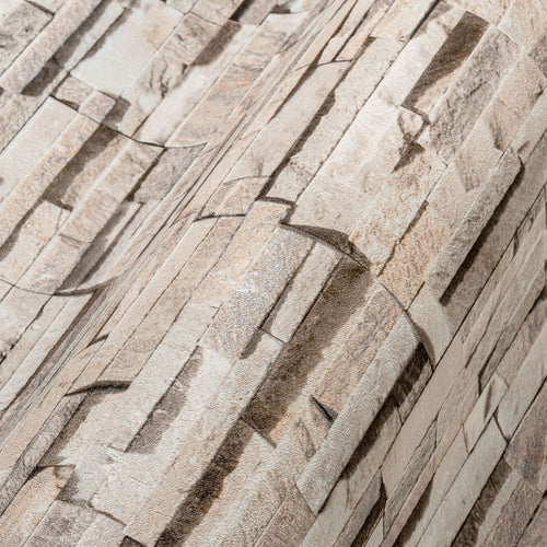 Livingwalls behang steen beige en bruin - 53 cm x 10.05 m - AS-388161 - vtwonen shop