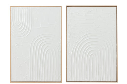 J-Line schilderij Elise - canvas - wit - 2 stuks - vtwonen shop