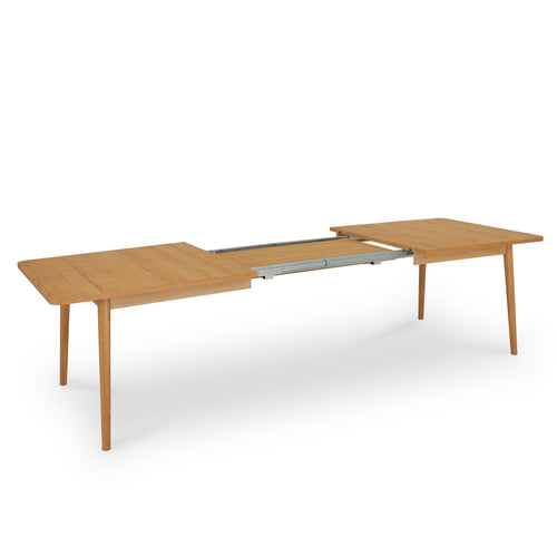 Furnhouse uitschuifbare eettafel Nyborg - Natuurlijk eikenhout - 200/300x100 cm