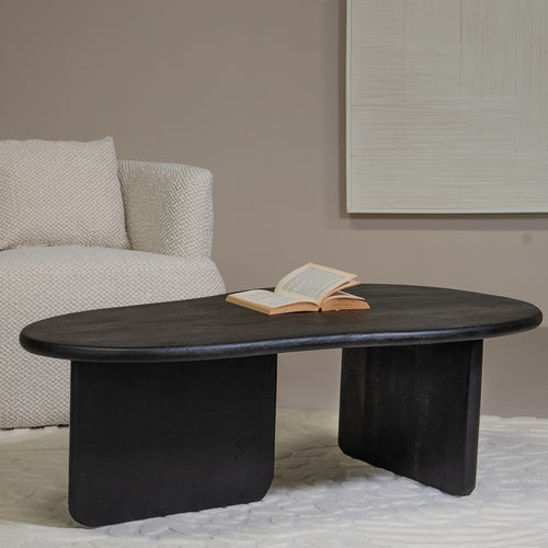 Giga Meubel Salontafel Sira - Organisch - Mangohout - 130cm