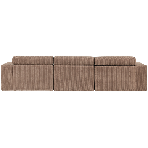 WOOOD chaise longue bank links Novi - Ribstof - Taupe - vtwonen shop