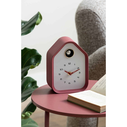 Karlsson wandklok Reina Cuckoo - rood - 7.4x14.4x20.4cm