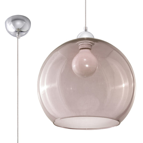 Sollux Lighting Hanglamp BALL grafiet - 30x30x120cm