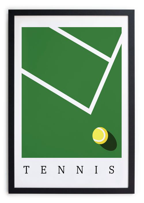 Zwarte lijst met kader 40x30 tennis - vtwonen shop