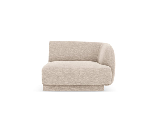 Micadoni rechter module Miley chenille beige - 90x90x70cm