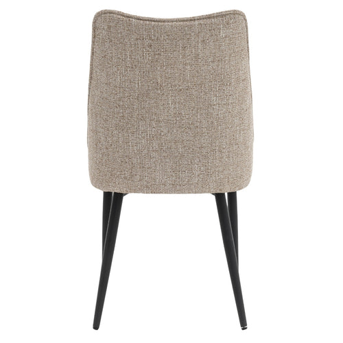 DÉJA Living Eetkamerstoel Meau - Beige/Zwart - Zithoogte 47cm - Set van 2 - vtwonen shop
