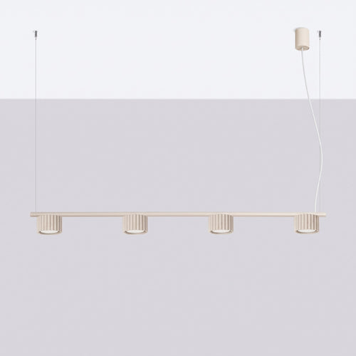Sollux Lighting Kroonluchter AURA 4 beige Gx53 - 122x10x208cm