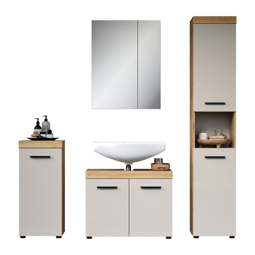 Calicosy - Badkamermeubelset ELLIE - beige 164x34x184 cm