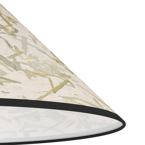 EGLO plafondlamp Oxpark - e27 - ø 42 cm - zwart/wit/groen - bamboe - vtwonen shop