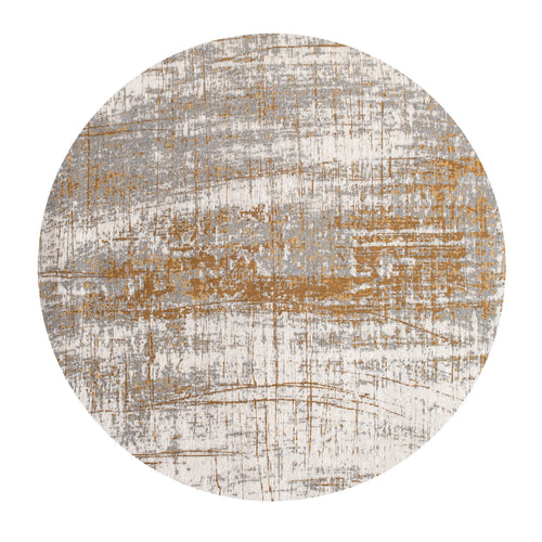 Louis De Poortere binnen & buiten machinewasbaar vloerkleed Mad Men Griff van 70% gerecycled PET - geel - 290x290cm