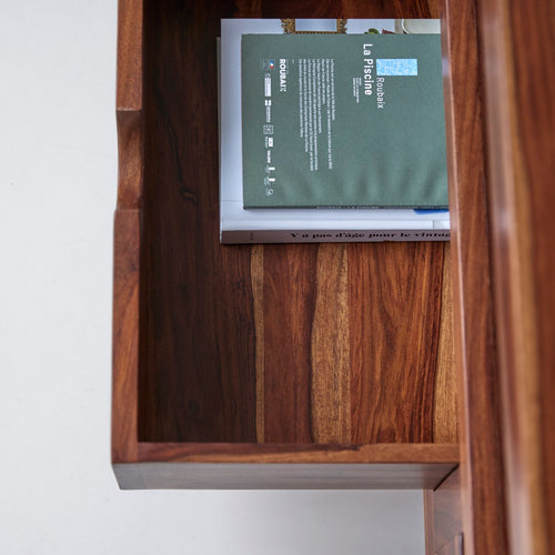 Tikamoon Massief palissander tv-meubel 200 cm - Donkerbruin - vtwonen shop