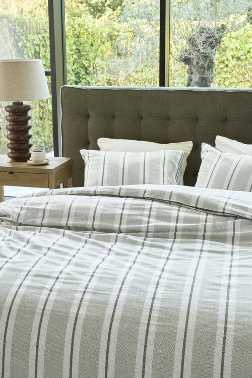 Rivièra Maison Dekbedovertrek Silvan - 240 x 200/220 cm - Groen