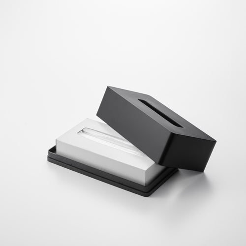 Yamazaki Zelfklevende Tissuebox - Tower - Zwart - vtwonen shop