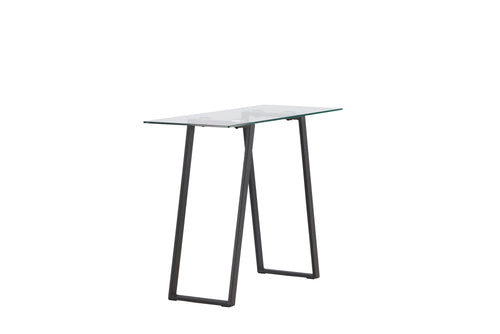 Rebellenclub Sidetable Tamati - 100 x 40 cm - Zwart met Glas - vtwonen shop