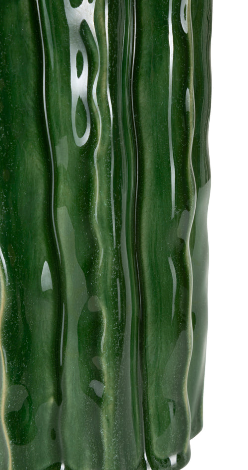 Mauro Ferretti vaas - 11,5x23,5 cm - groen