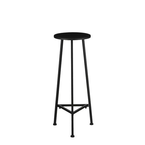 Mica Decorations Adine Plantentafel - H80 x Ø30 cm - Metaal - Zwart