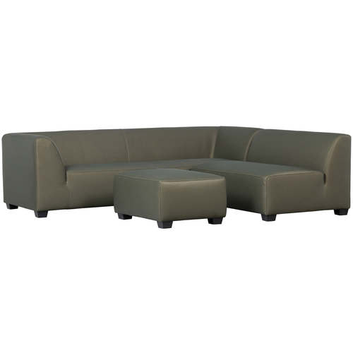 vtwonen 3-zits bank buiten Hollandia - PVC - Groen - 74x230x85 - vtwonen shop