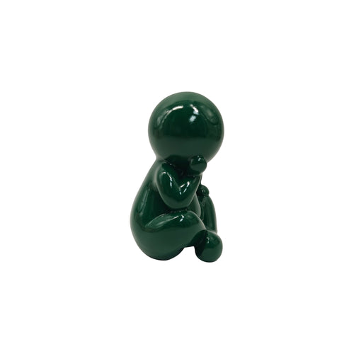 Present Time ornament Amigo Sitting Medium - groen - 11.3x10.2x16.3cm