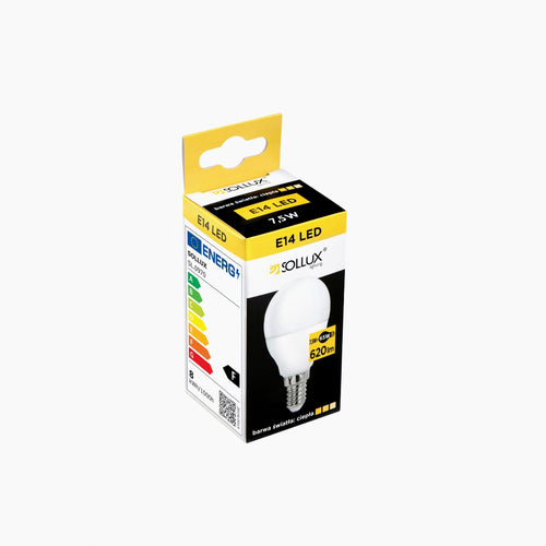 Sollux Lighting LED lamp E14 3000K 7,5W 620lm - 4,5x4,5x8,9cm