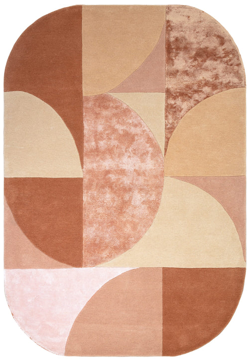 Vloerkleed MOMO Rugs Matrix Oval Earth 200x300 cm - vtwonen shop