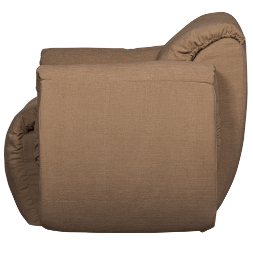 WOOOD draaifauteuil Baggy - Geweven Chenille - Bruin - 81x104x84 - vtwonen shop