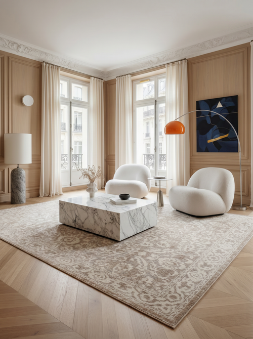 AFK Living vloerkleed Marly - zeer zacht - beige - 120x170 cm