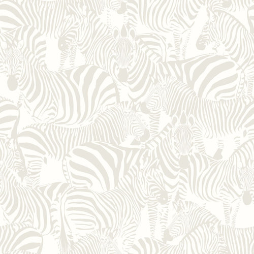 Origin Wallcoverings behang zebra's zilver - 53 cm x 10.05 m - 346836