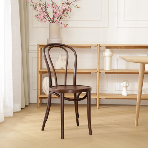 Fameg Vienna Thonet No.18 Houten Bistrostoel Walnoot - vtwonen shop