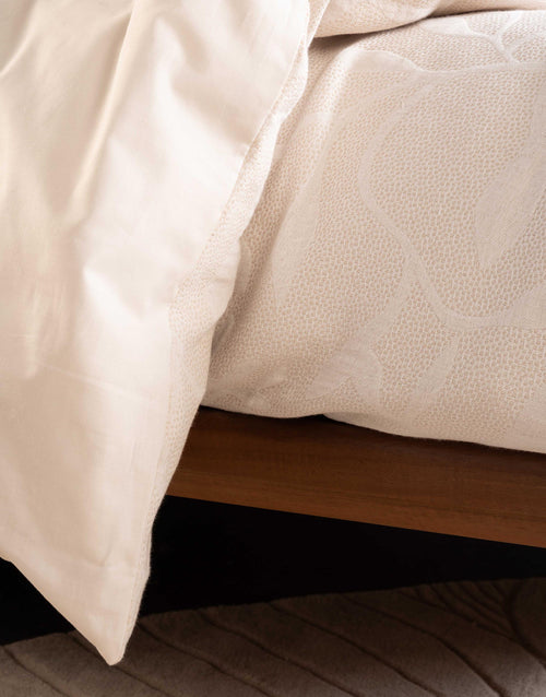 Essenza Willow dekbedovertrek - Lits-Jumeaux XL – 260x200/220 cm - Vanille