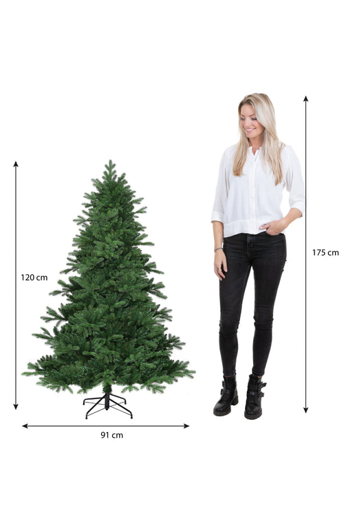 Black Box Trees Brampton Kunstkerstboom - H120 x Ø91 cm - Groen