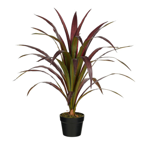 Mica Decorations Bananenboom – Kunstplant in Pot – Realistische Nepplant Woondecoratie – Kunstplanten voor Binnen en Buiten – H85 x Ø70 cm – Rood
