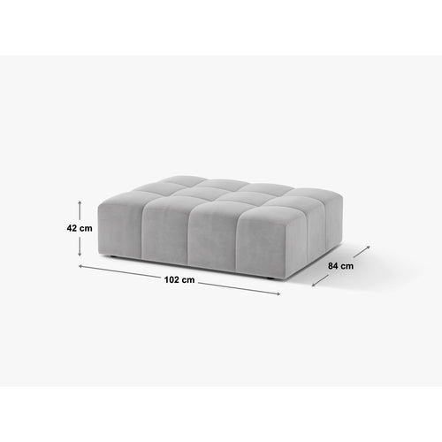 Cosmopolitan Design - Poef Chicago chenille baksteen - 84x102x42cm